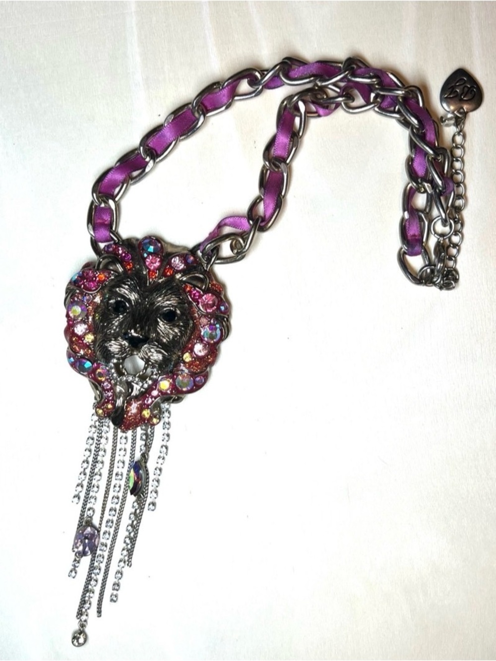 Vintage Betsey Johnson Lion Necklace